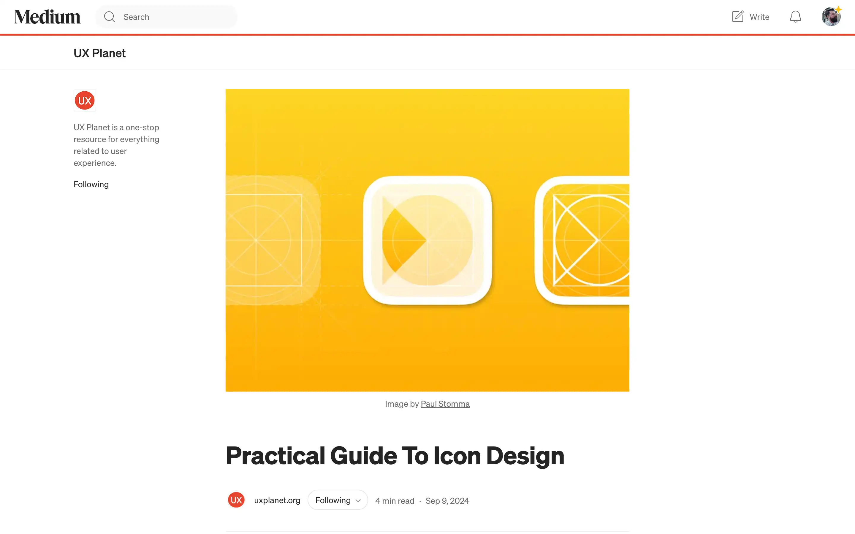Practical guide to icon design on UX Planet