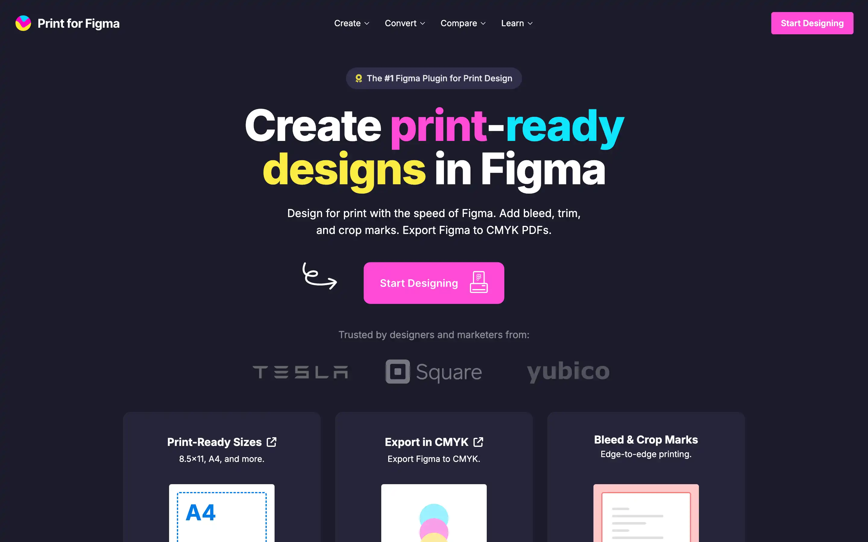 Create print-ready designs with Figma plugin.