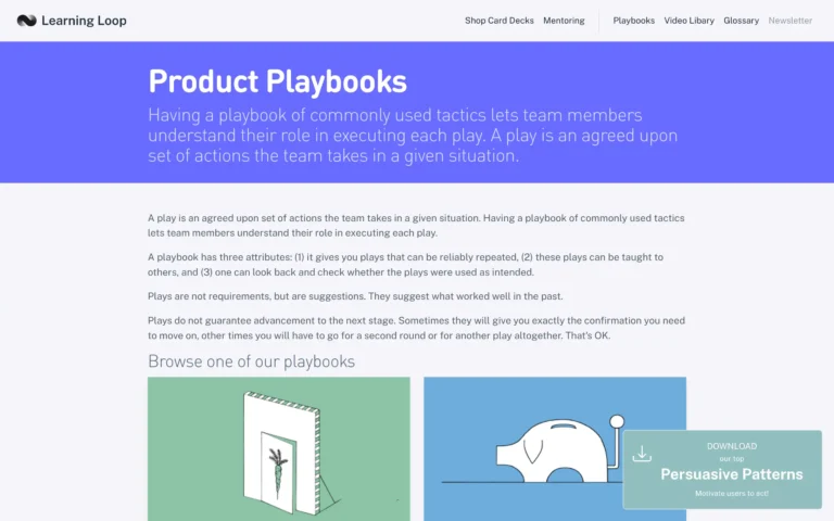 Product Playbooks