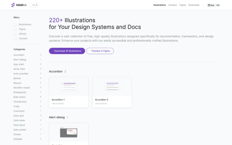 SaaS UI – Free Illustrations for your Docs or Design System