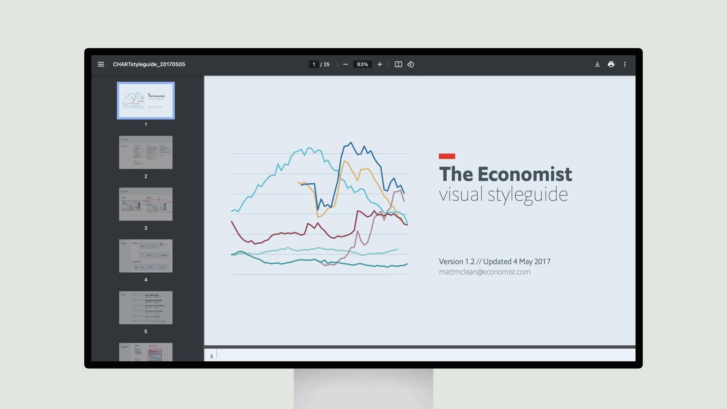 the economist visual style guide