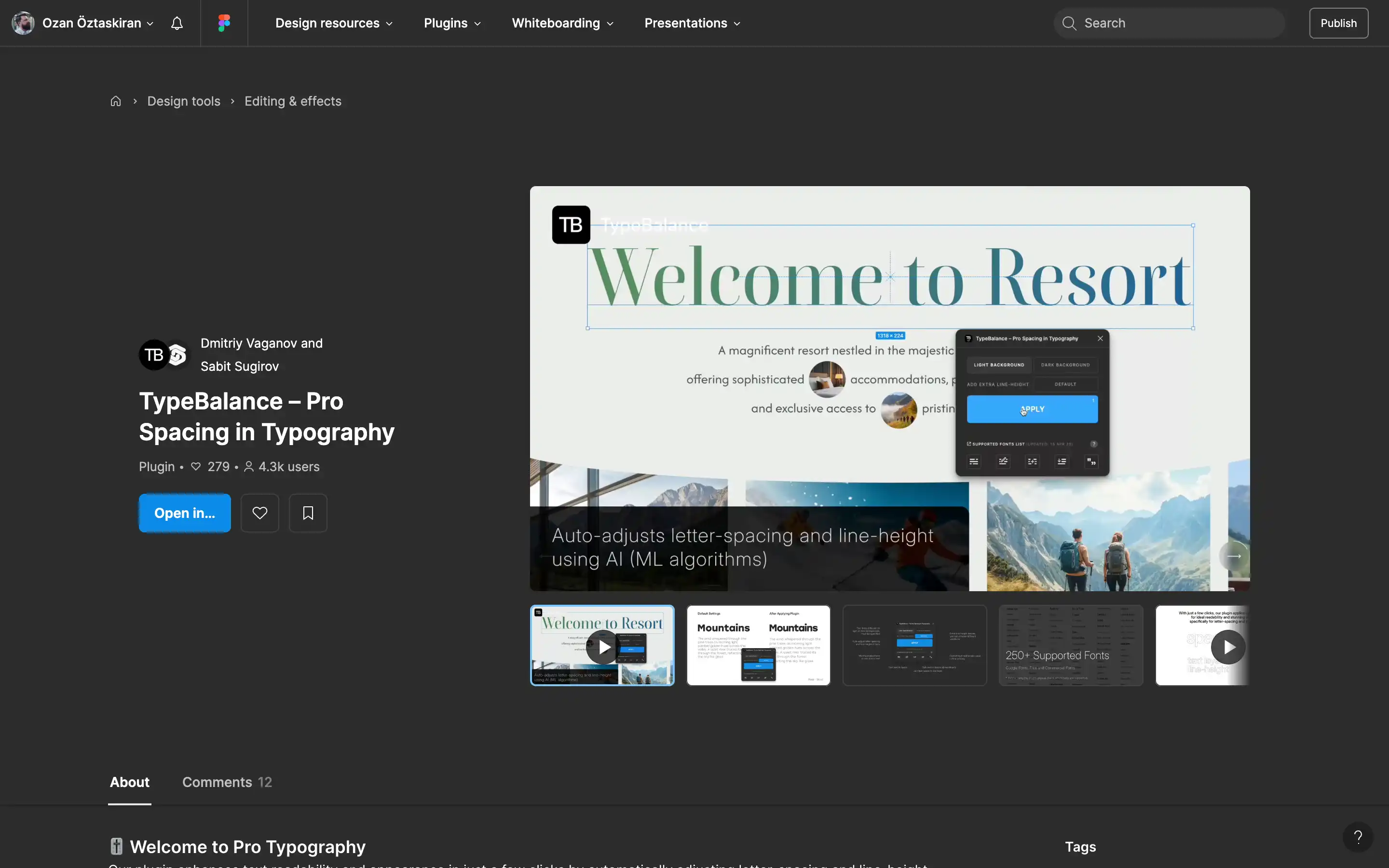 TypeBalance plugin adjusts typography spacing and line-height