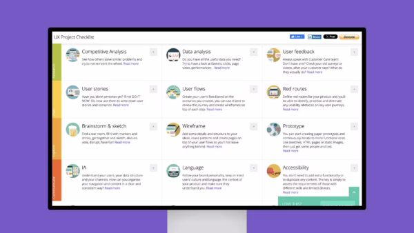 UX Project Checklist