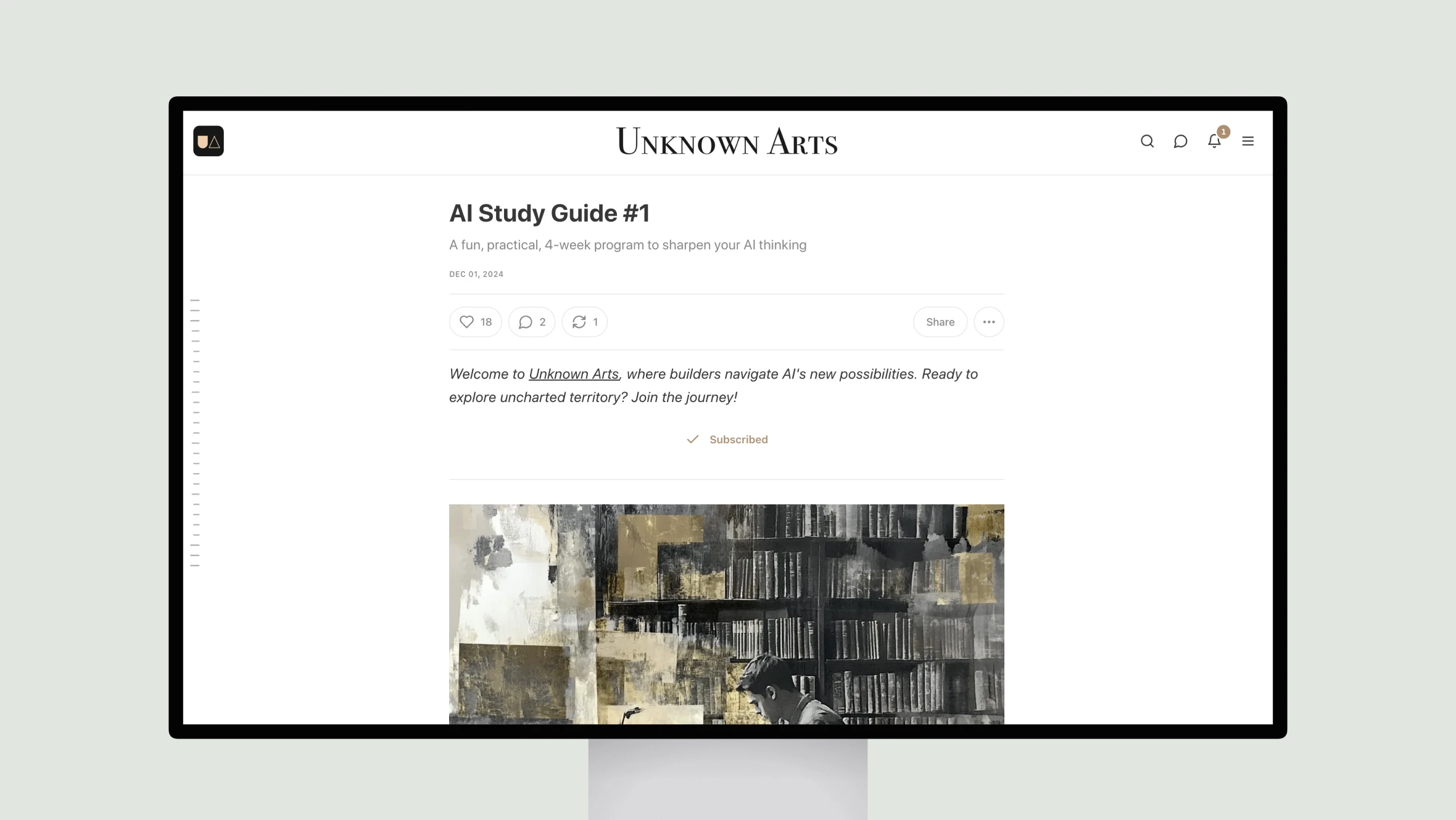 Unknown Arts – AI Study Guide #1