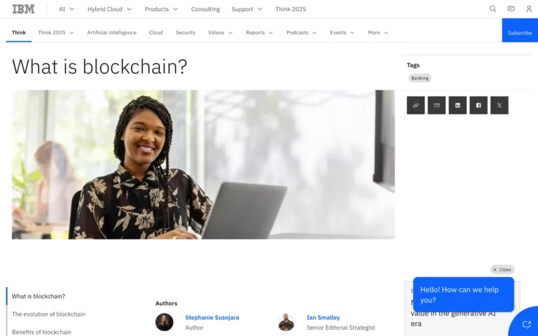 IBM – What Is Blockchain?