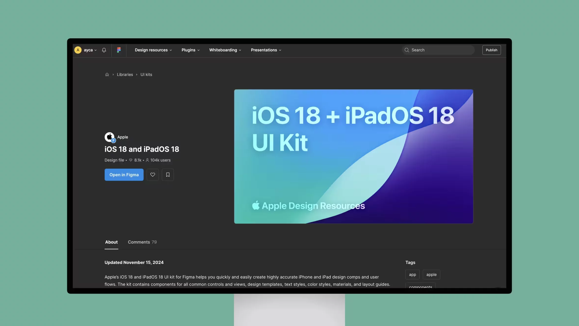 iOS 18 iPadOS 18 UI Kit on Figma