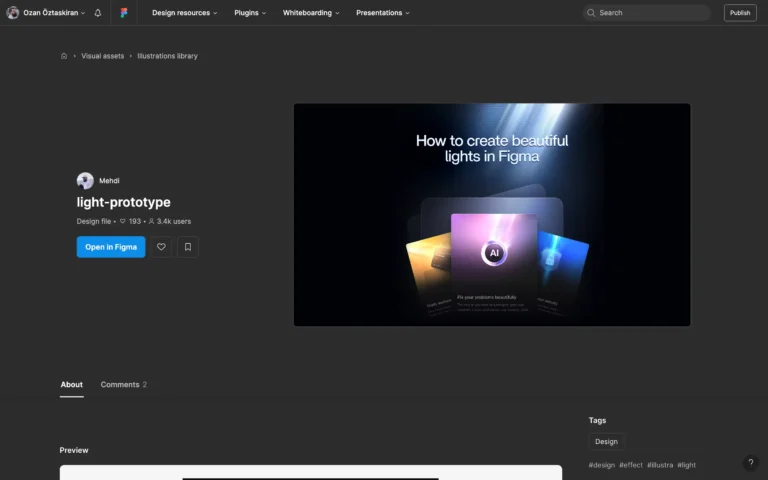 light-prototype – Create beautiful lights in Figma