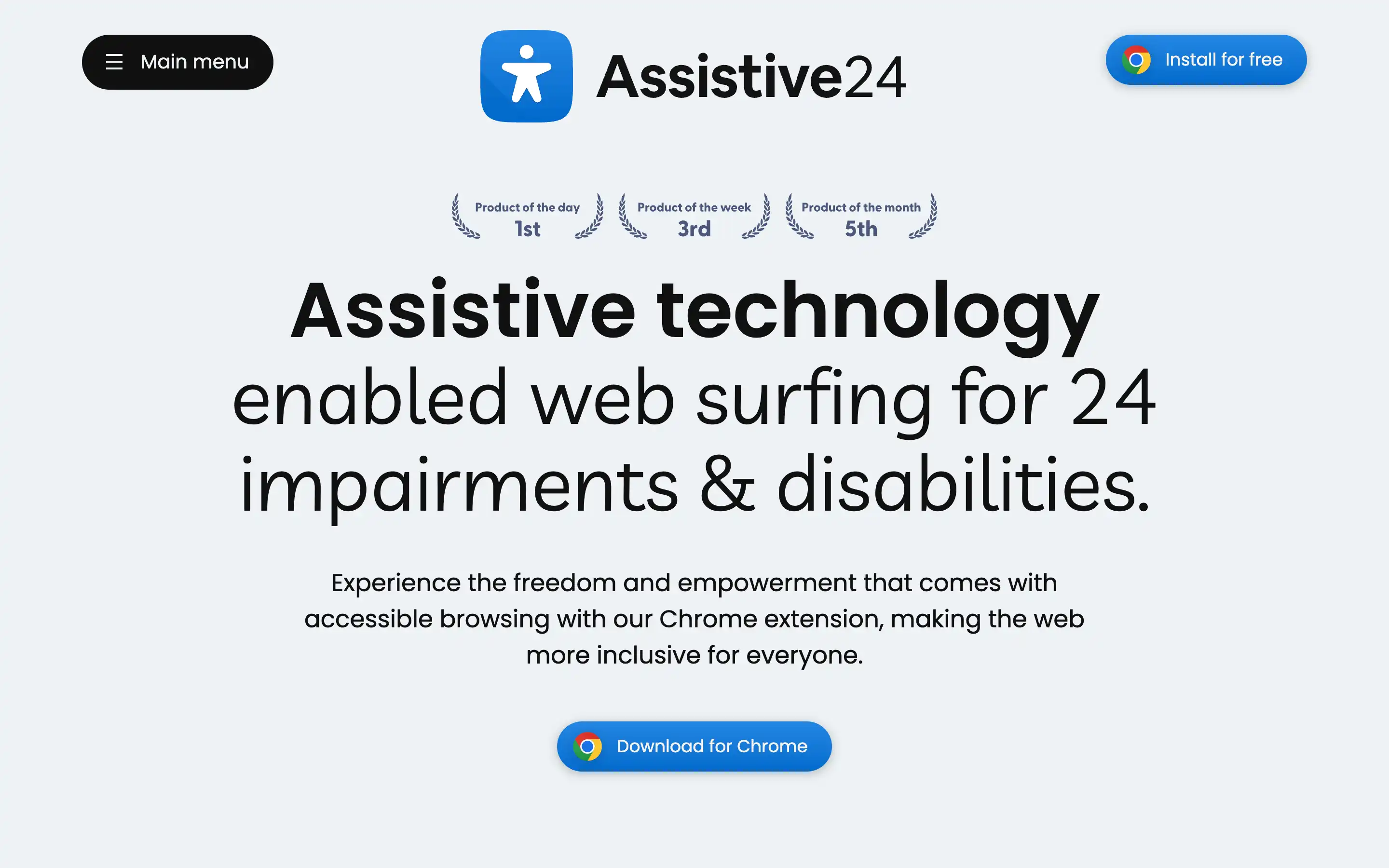 Assistive technology for accessible web surfing.