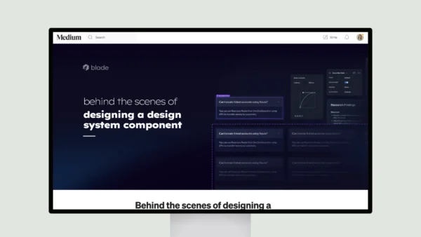 Behind the scenes of designing a design system component