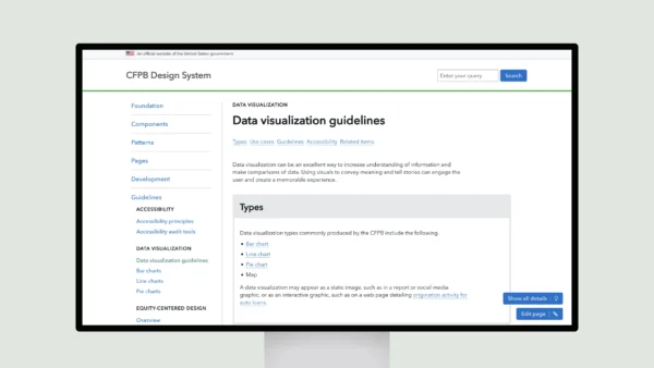 CFPB Design System – Data Visualization Guidelines