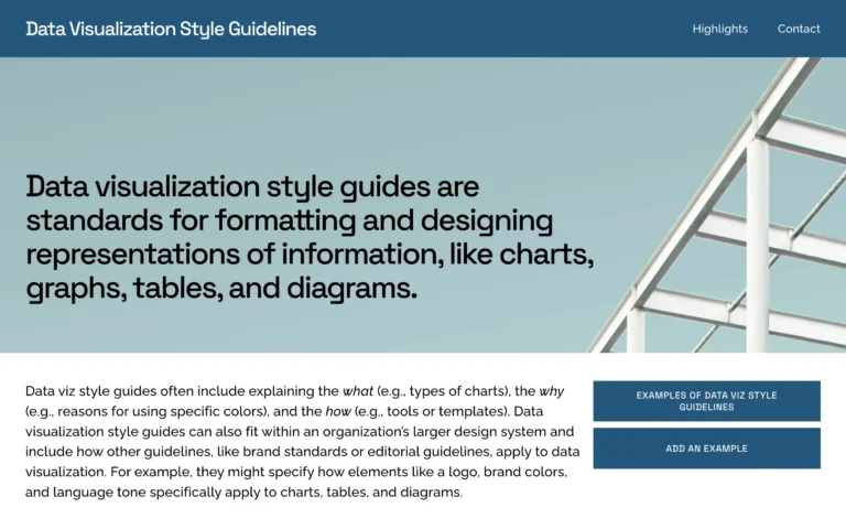 Data Visualization Style Guidelines