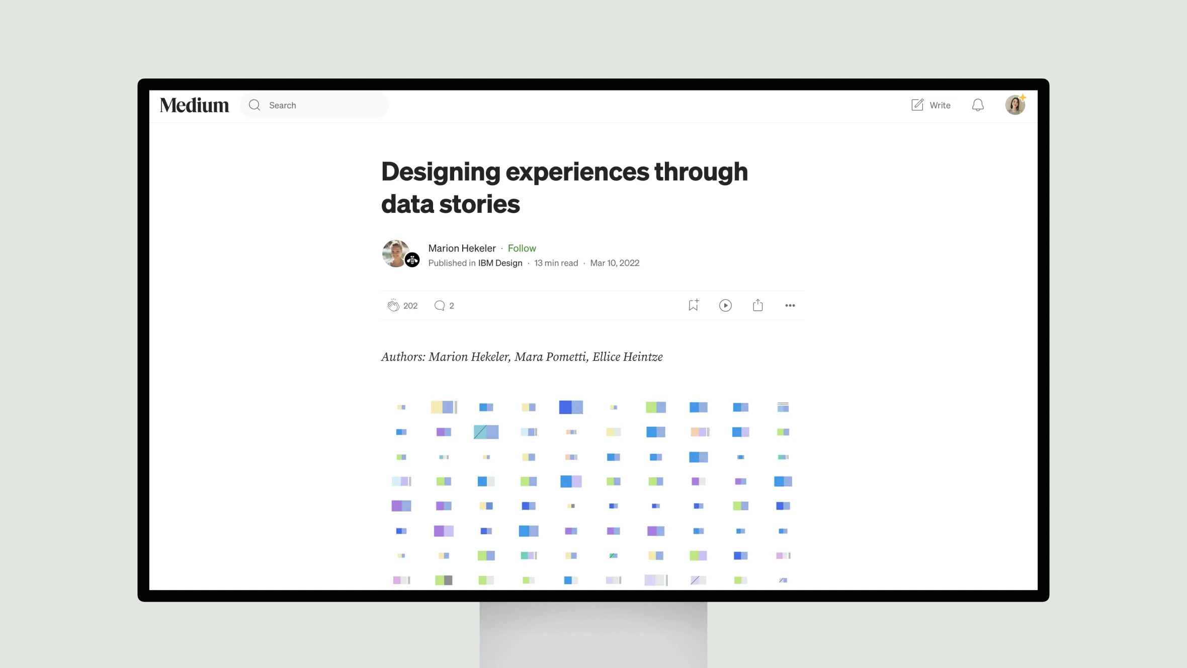 Designing experiences through data stories