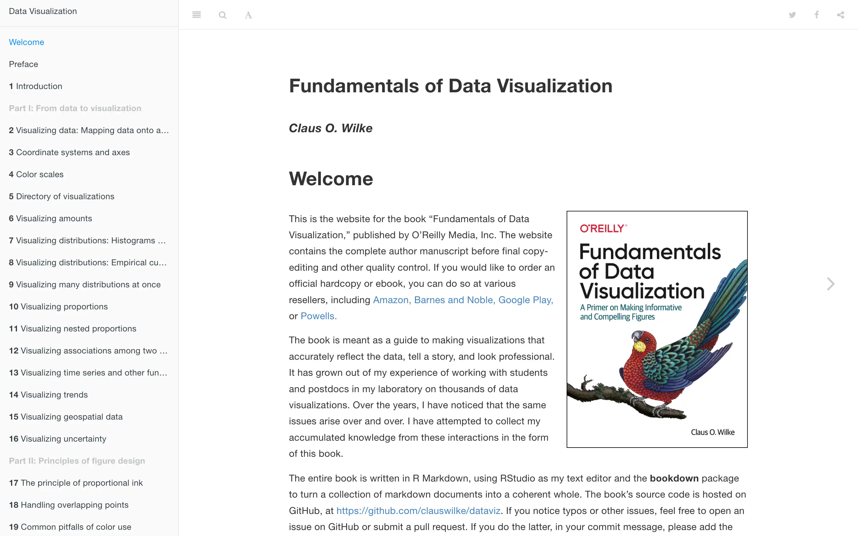 Book: Fundamentals of Data Visualization cover page
