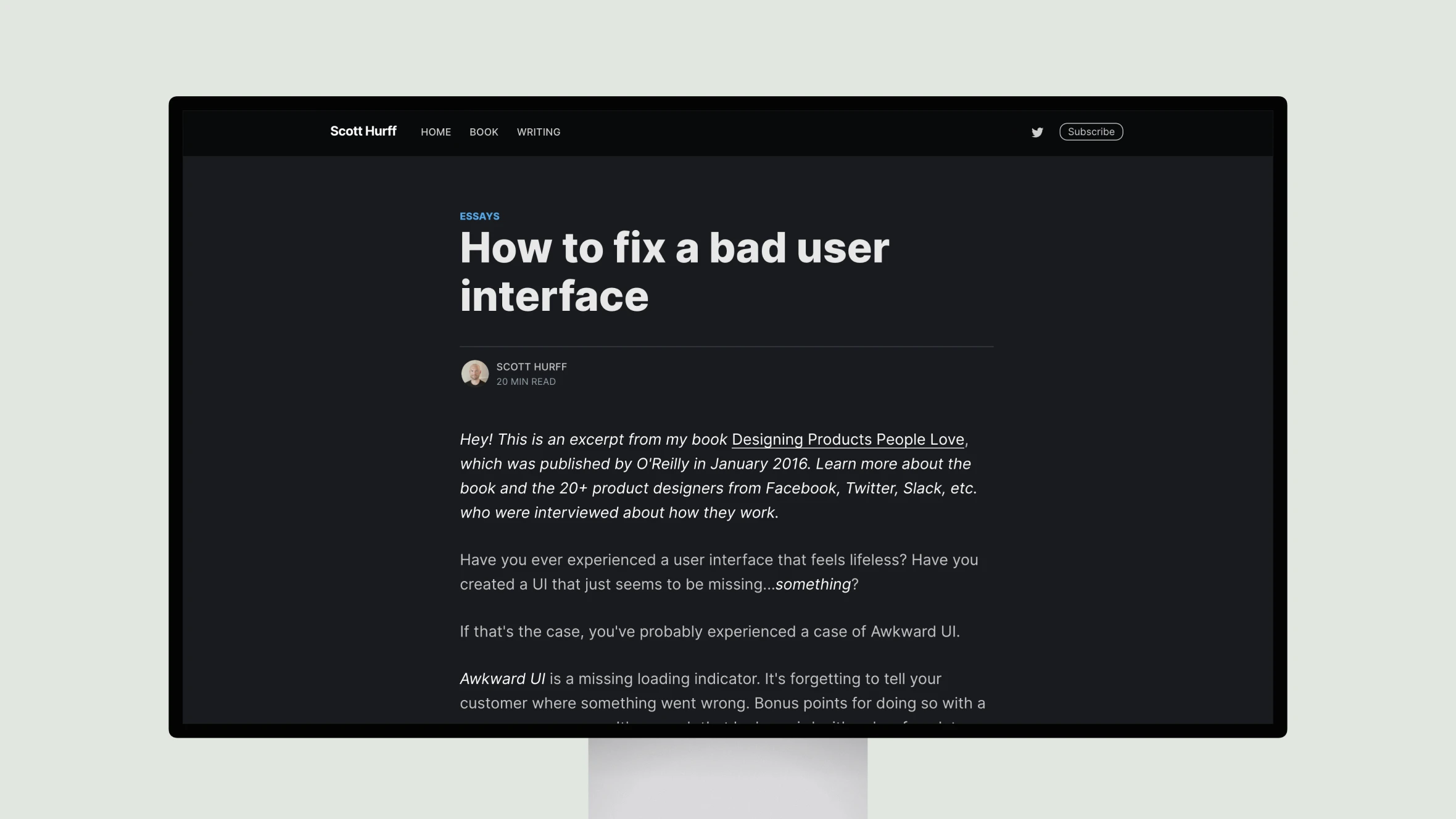 How to fix a bad user interface