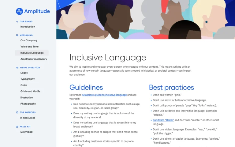 Inclusive Language Guidelines & Best practices