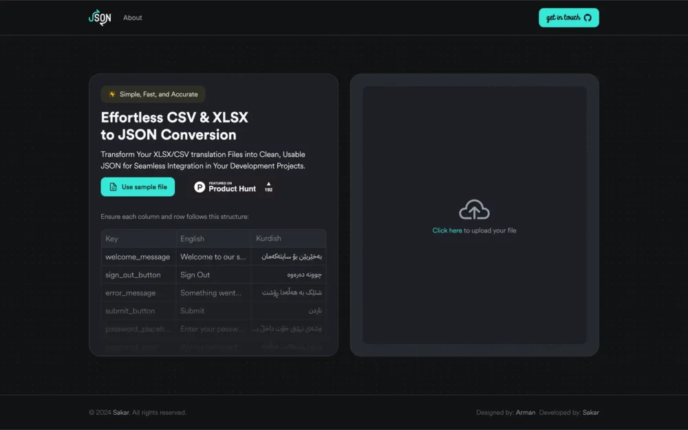 Jsonify – free JSON generator