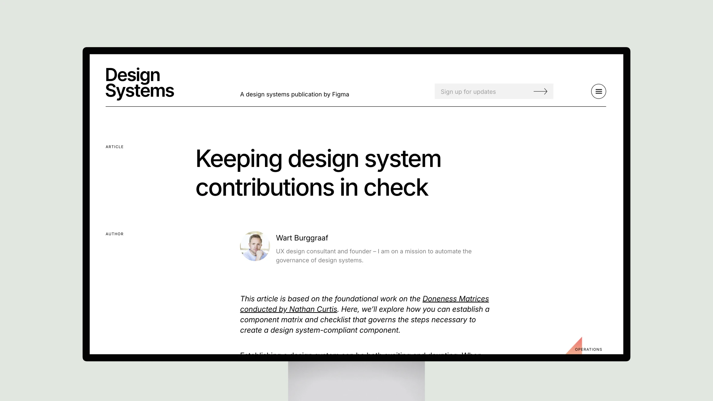 Keeping design system contributions in check