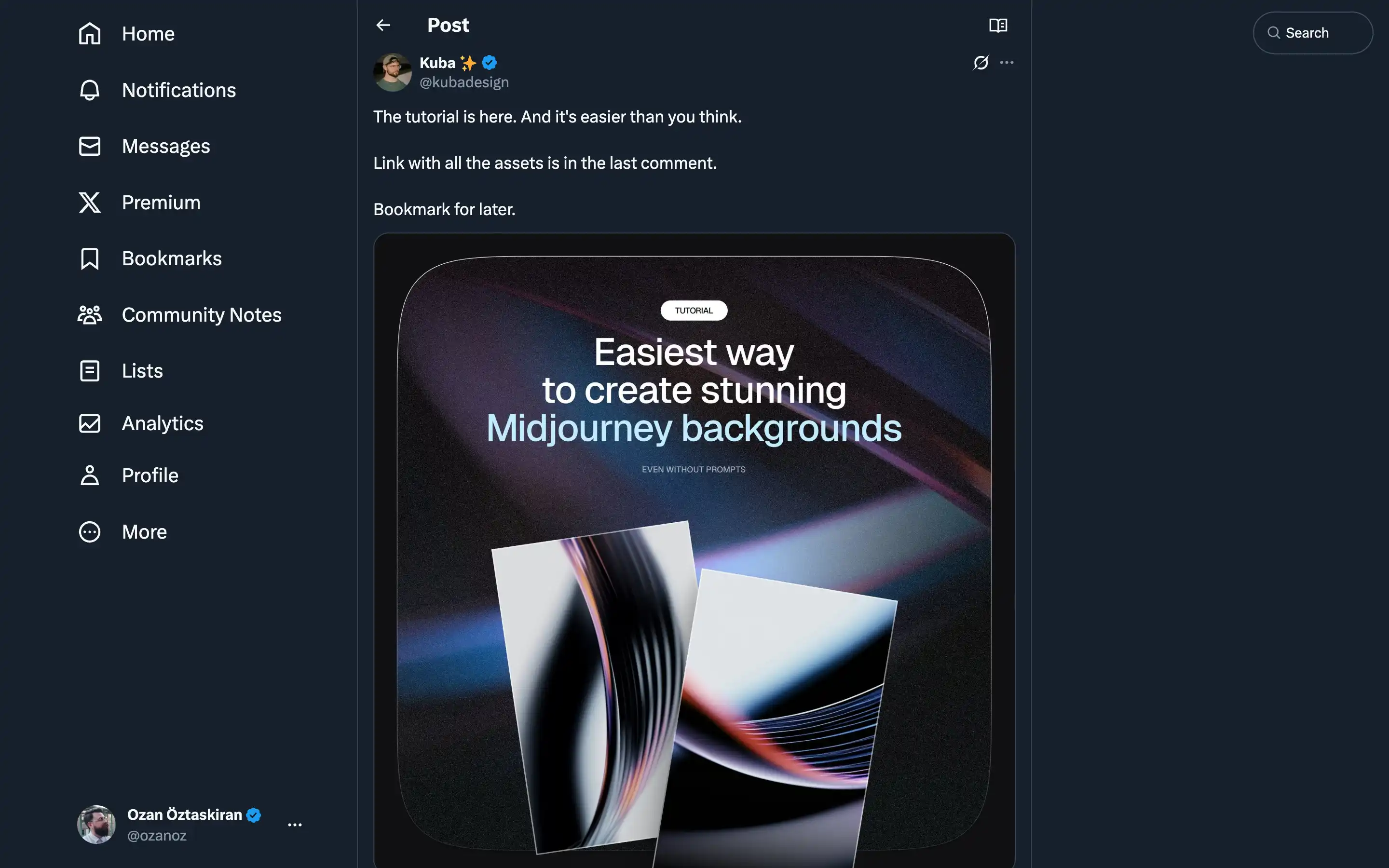 Tutorial for creating stunning Midjourney backgrounds.