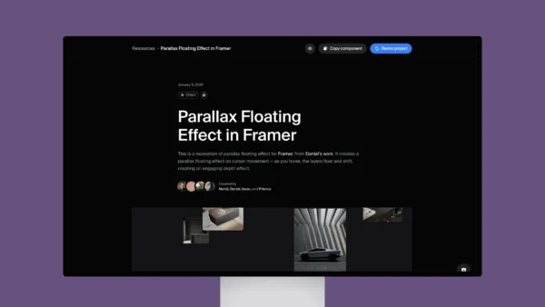 Parallax Floating Effect in Framer