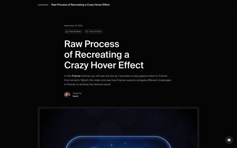 Raw Process of Recreating a Crazy Hover Effect