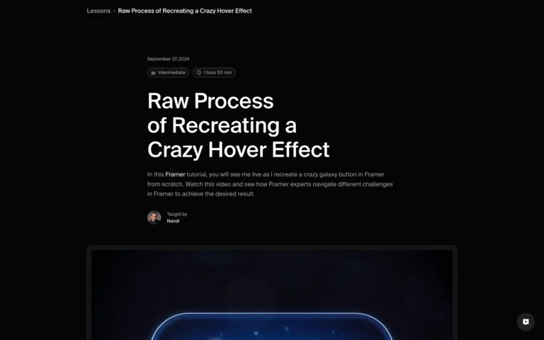 Raw Process of Recreating a Crazy Hover Effect