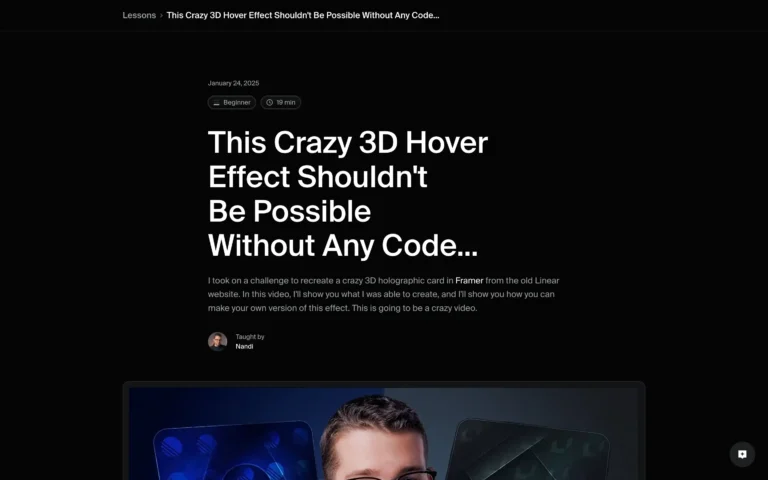 This Crazy 3D Hover Effect Shouldn’t Be Possible Without Any Code