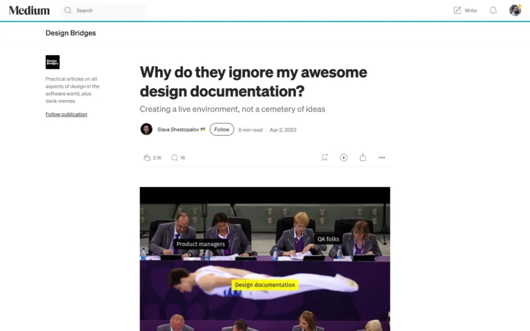 Why do they ignore my awesome design documentation?
