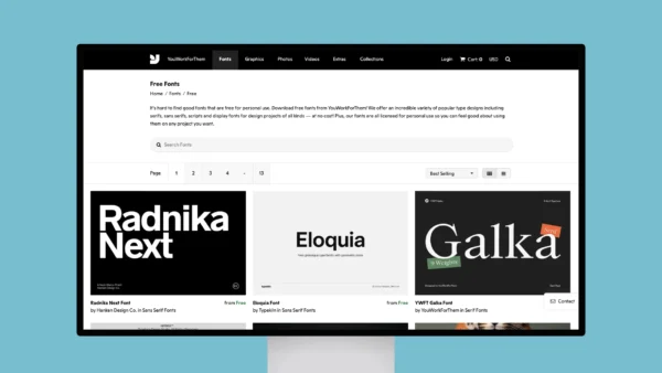 YouWorkForThem – Free High-Quality Fonts Without the Price Tag
