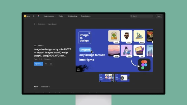 image.to.design — Import images in avif, webp, jpegXL, jpeg2000, tiff, raw…