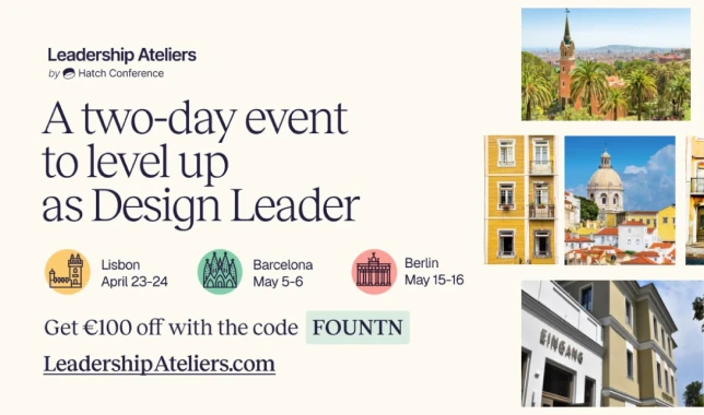 Ad for Leadership Ateliers design event in European cities