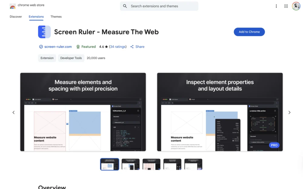 Screen Ruler – Measure The Web