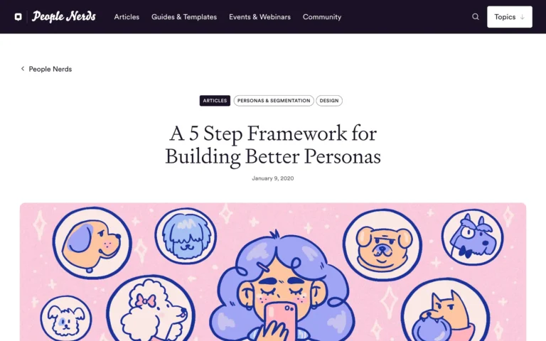 A 5 Step Framework for Building Better Personas
