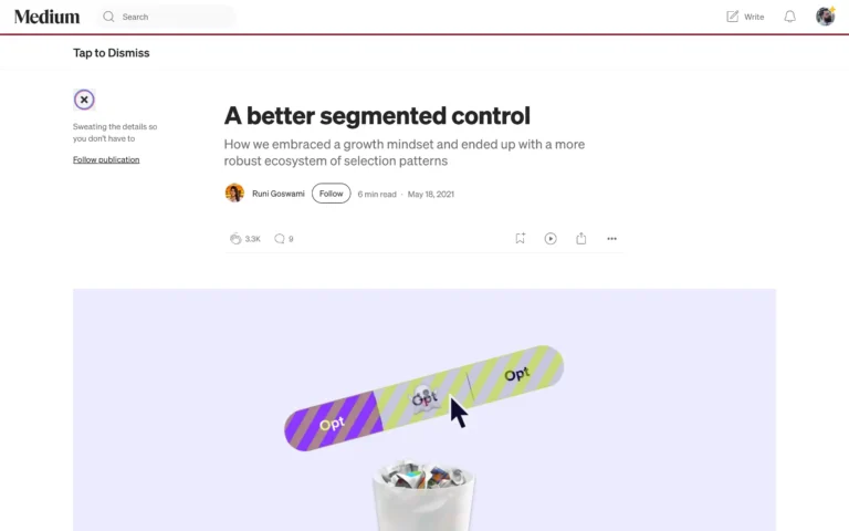 A better segmented control
