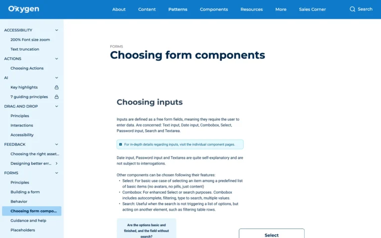 Doctolib’s Oxygen Design System – Choosing form components