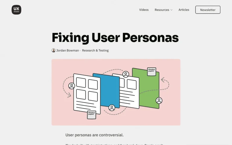 Fixing User Personas
