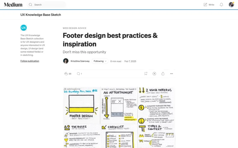 Footer design best practices & inspiration