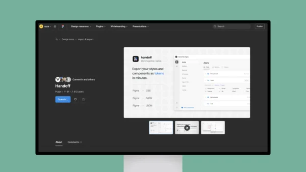 Handoff – Export your styles and components as tokens in minutes