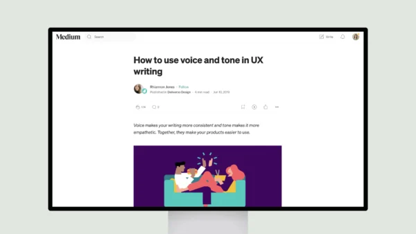 How to use voice and tone in UX writing