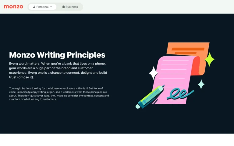 Monzo Writing Principles