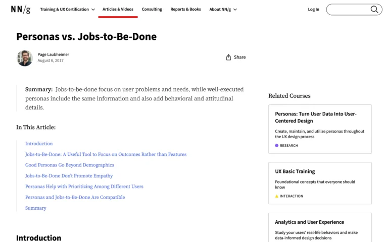 Personas vs. Jobs-to-Be-Done