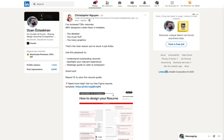How to design your Resume [Figma Template]