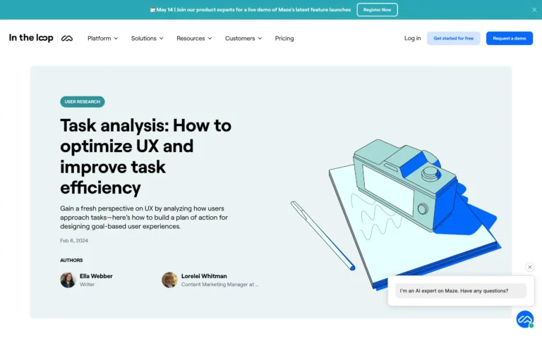 Task analysis: How to optimize UX and improve task efficiency