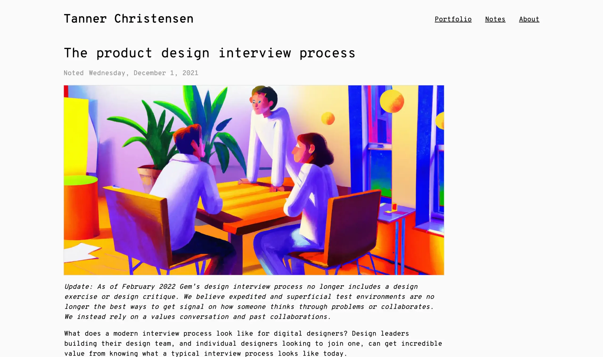 Illustrated meeting on product design process