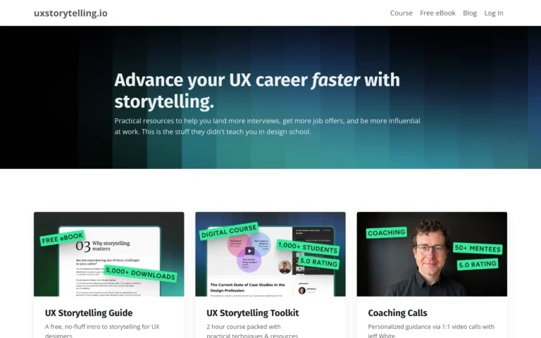 UX Storytelling by Jeff White