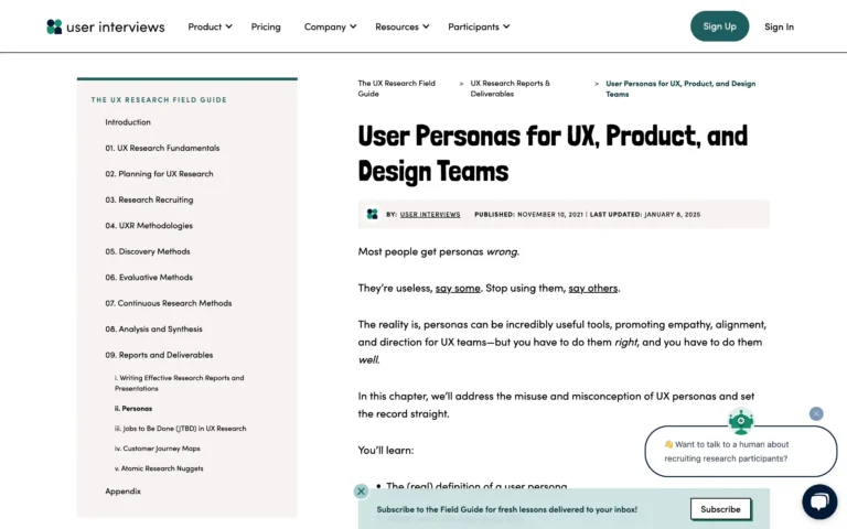 User Personas for UX, Product, and Design Teams