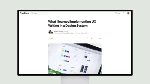 What I learned implementing UX Writing in a Design System