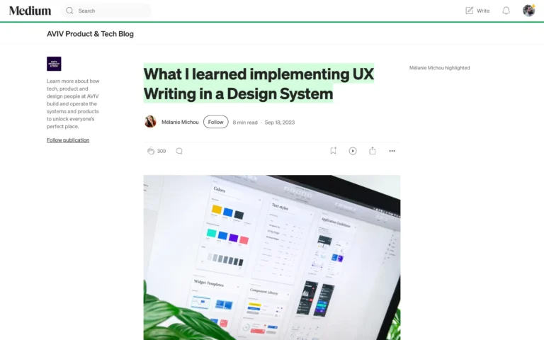 What I learned implementing UX Writing in a Design System