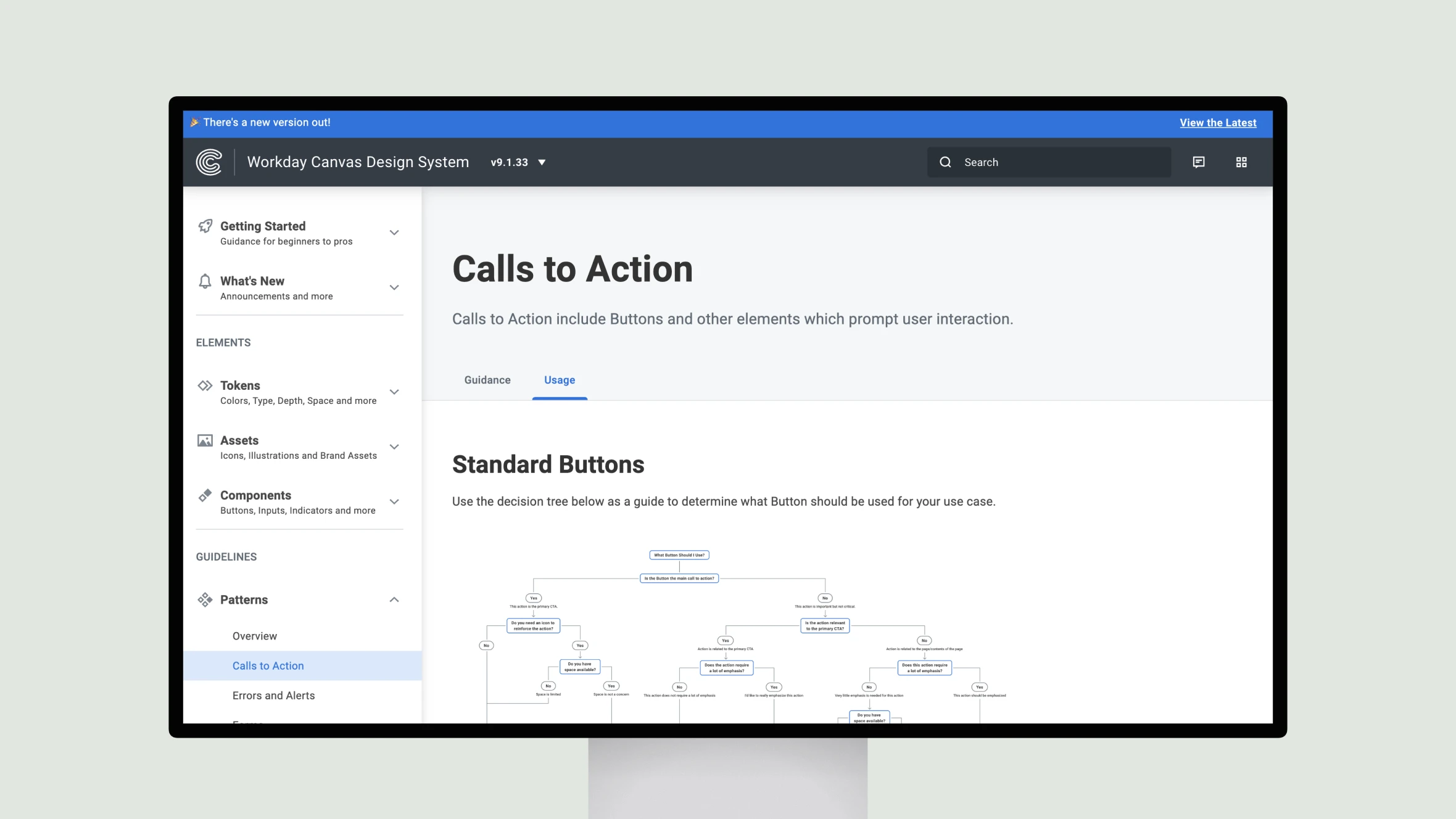 Workday Canvas Design System interface