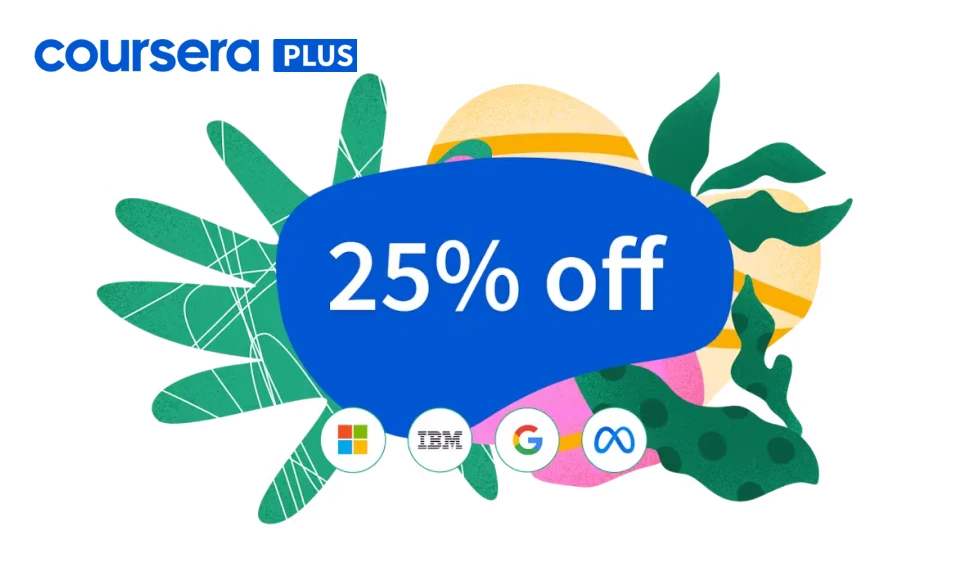 Coursera Plus 25% off discount promotion