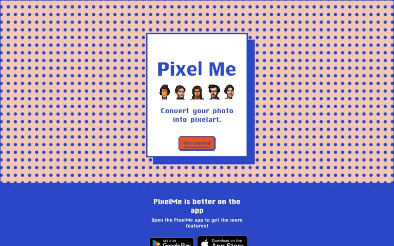 PixelMe – Create Pixel Art Easily with AI-Powered Online Tool